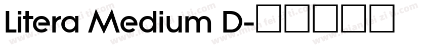 Litera Medium D字体转换